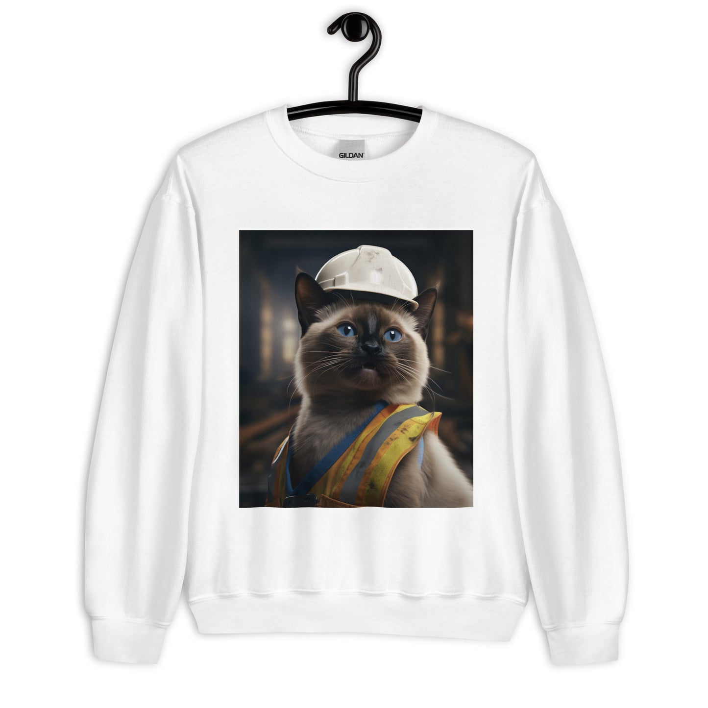 Siamese ConstructionWorker Unisex Sweatshirt