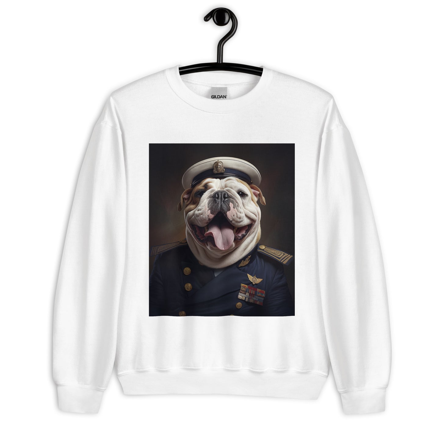 Bulldog NavyOfficer Unisex Sweatshirt