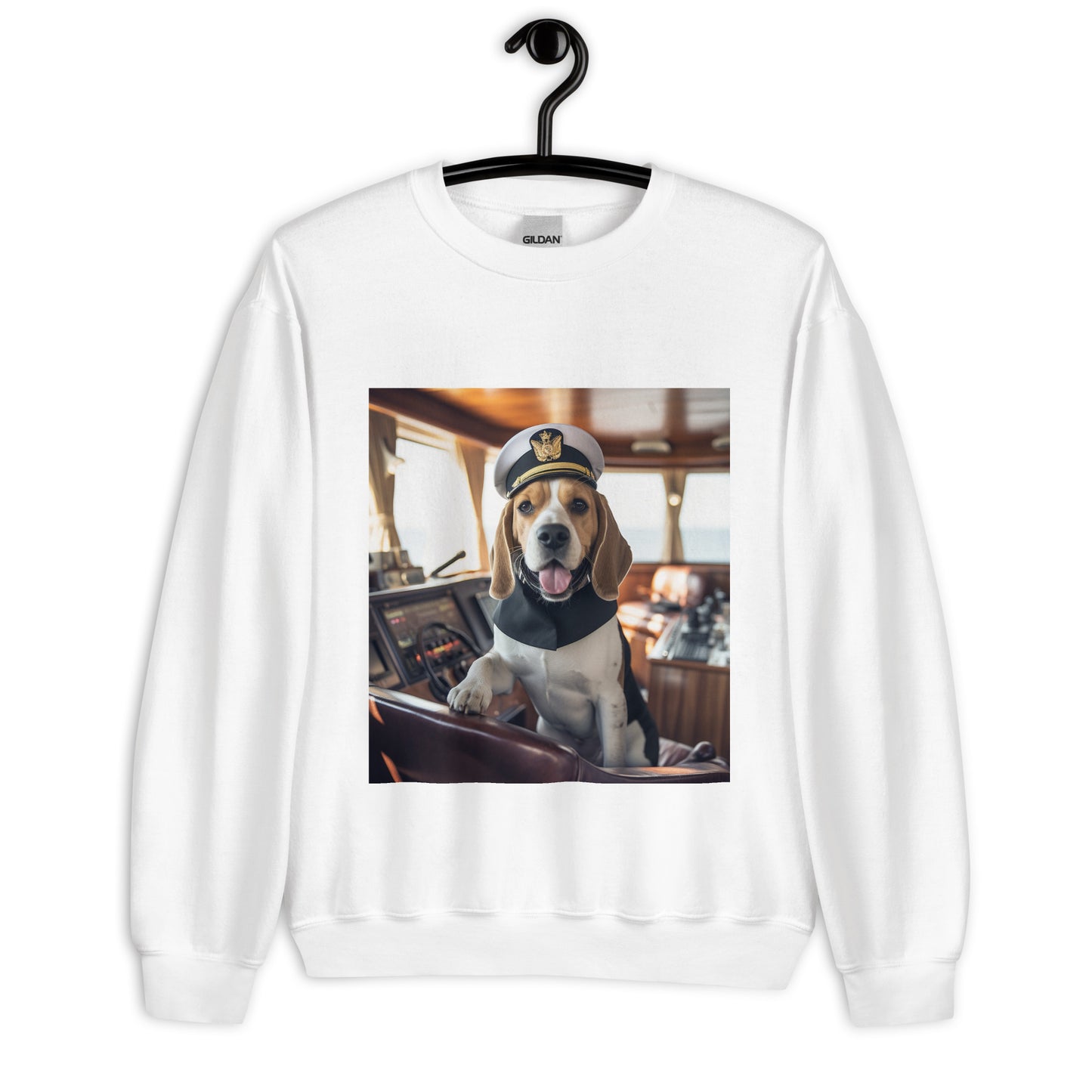 Beagle NavyOfficer Unisex Sweatshirt