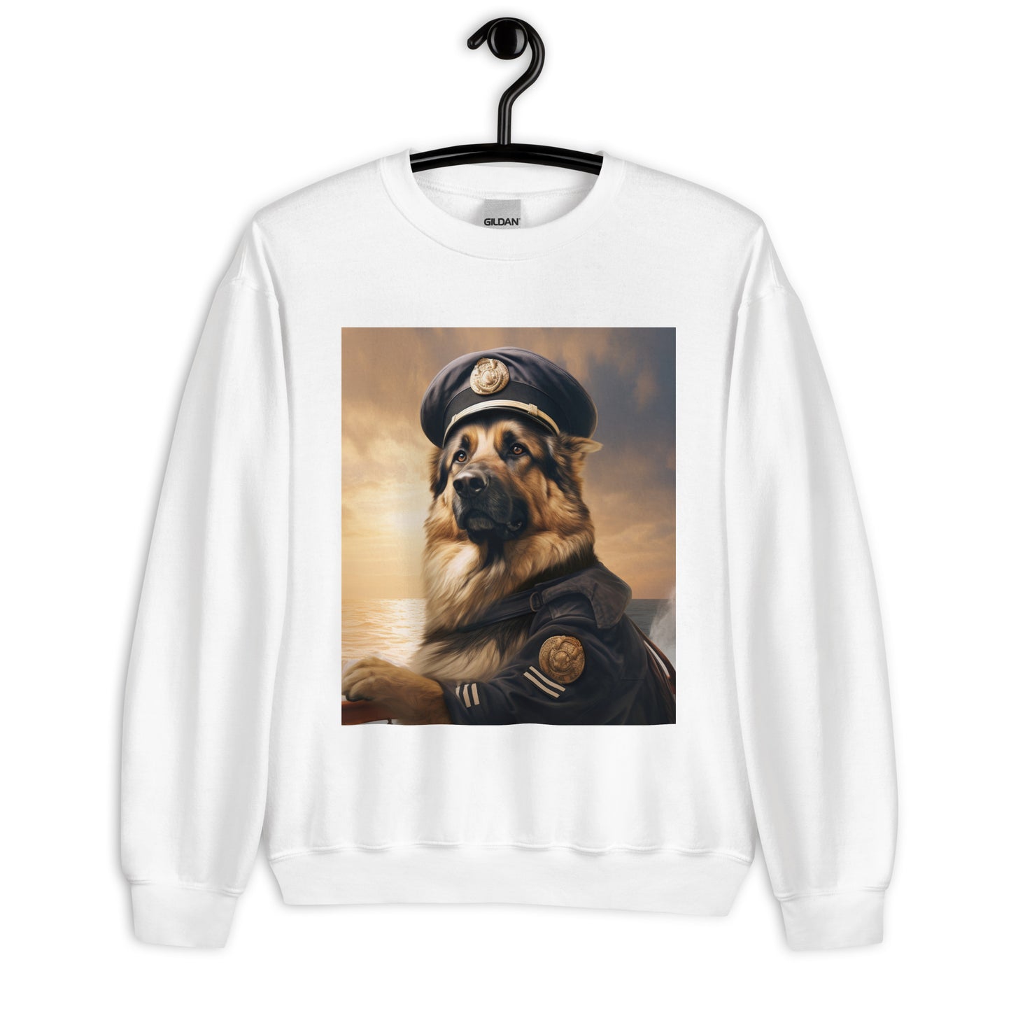 German Shepherd NavyOfficer Unisex Sweatshirt