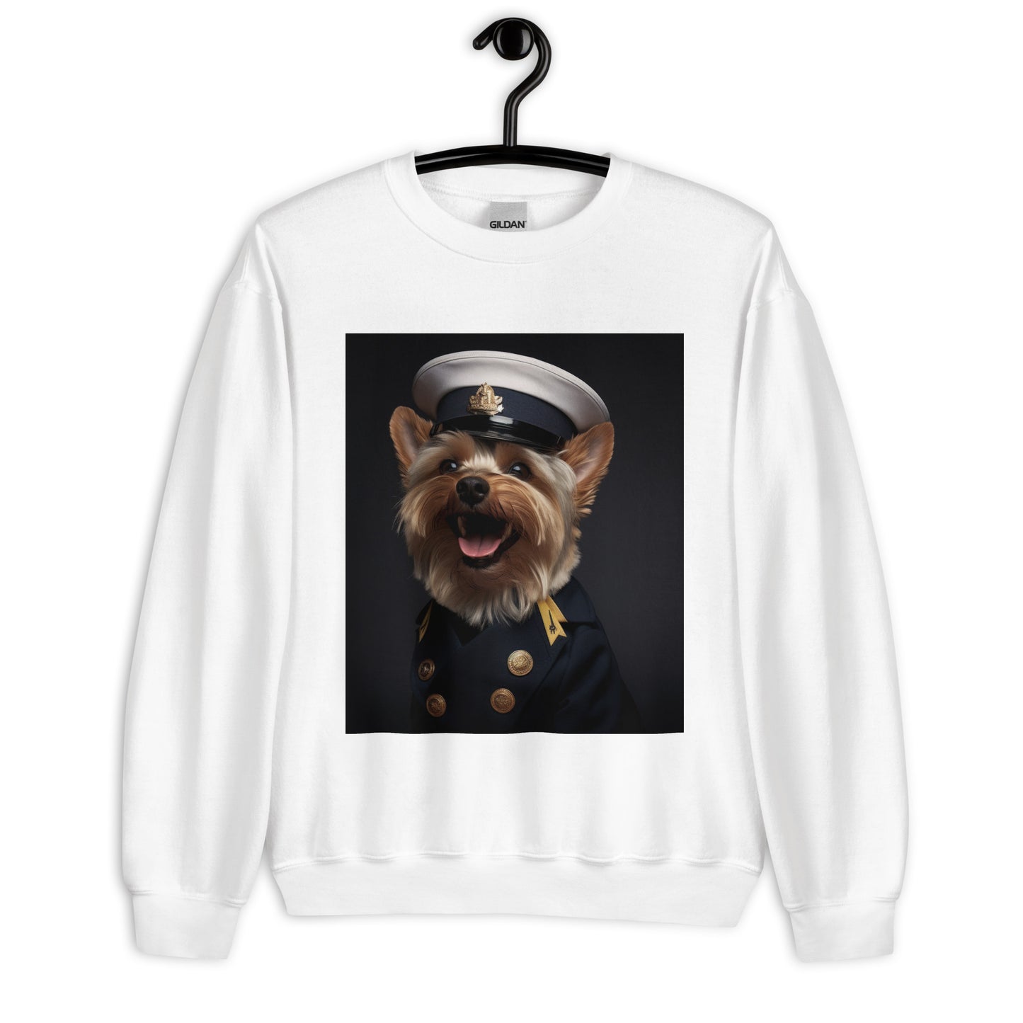 Yorkshire Terrier NavyOfficer Unisex Sweatshirt