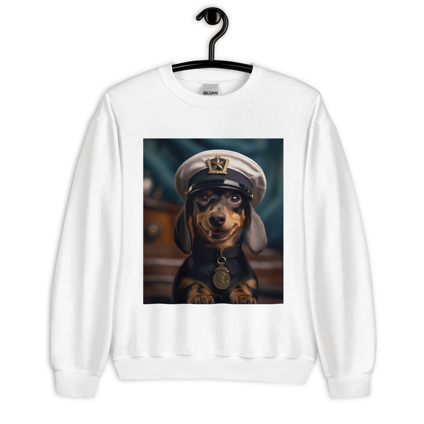 Dachshund NavyOfficer Unisex Sweatshirt