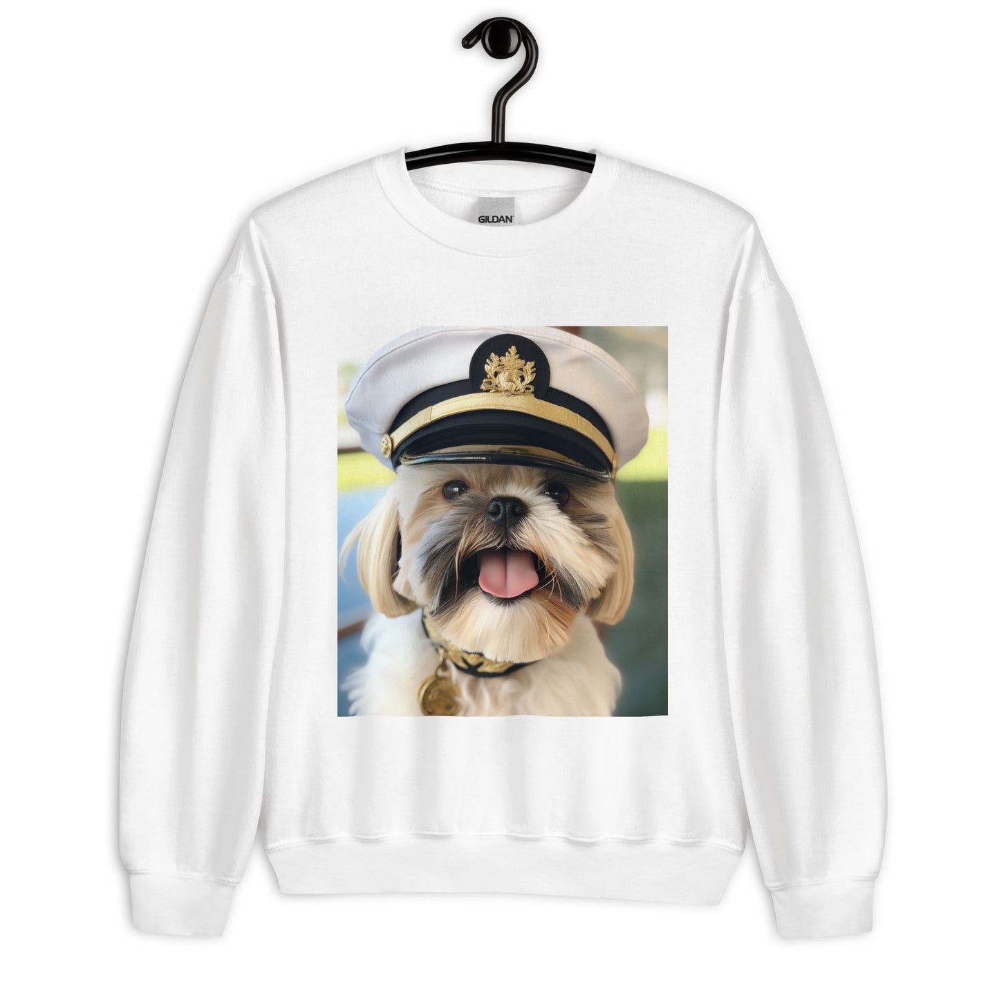 Shih Tzu NavyOfficer Unisex Sweatshirt