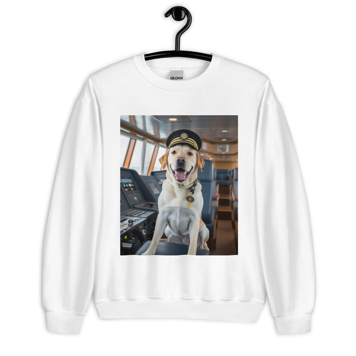 Labrador Retriever CruiseShipCaptain Unisex Sweatshirt