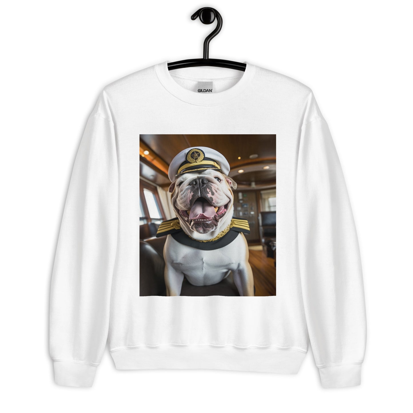 Bulldog CruiseShipCaptain Unisex Sweatshirt