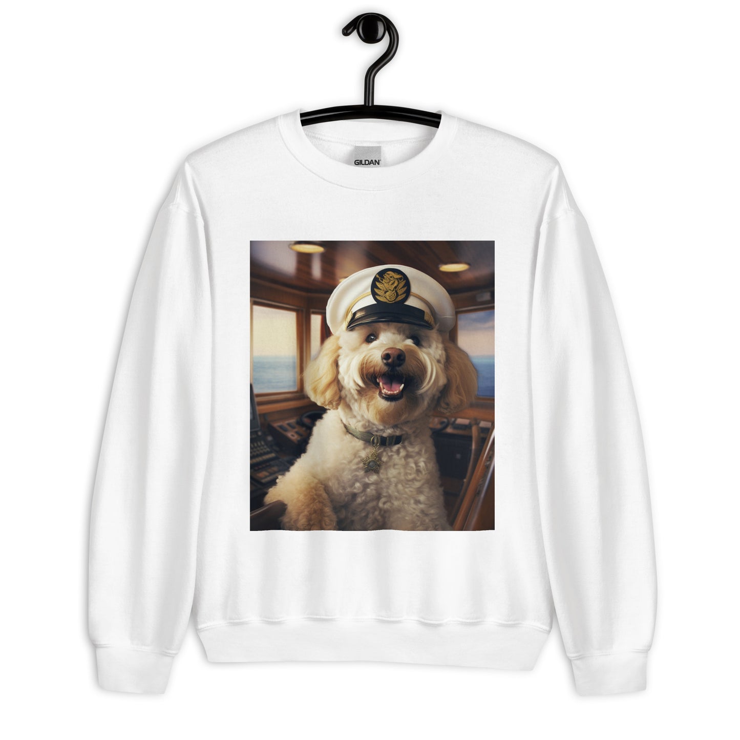 Poodle CruiseShipCaptain Unisex Sweatshirt