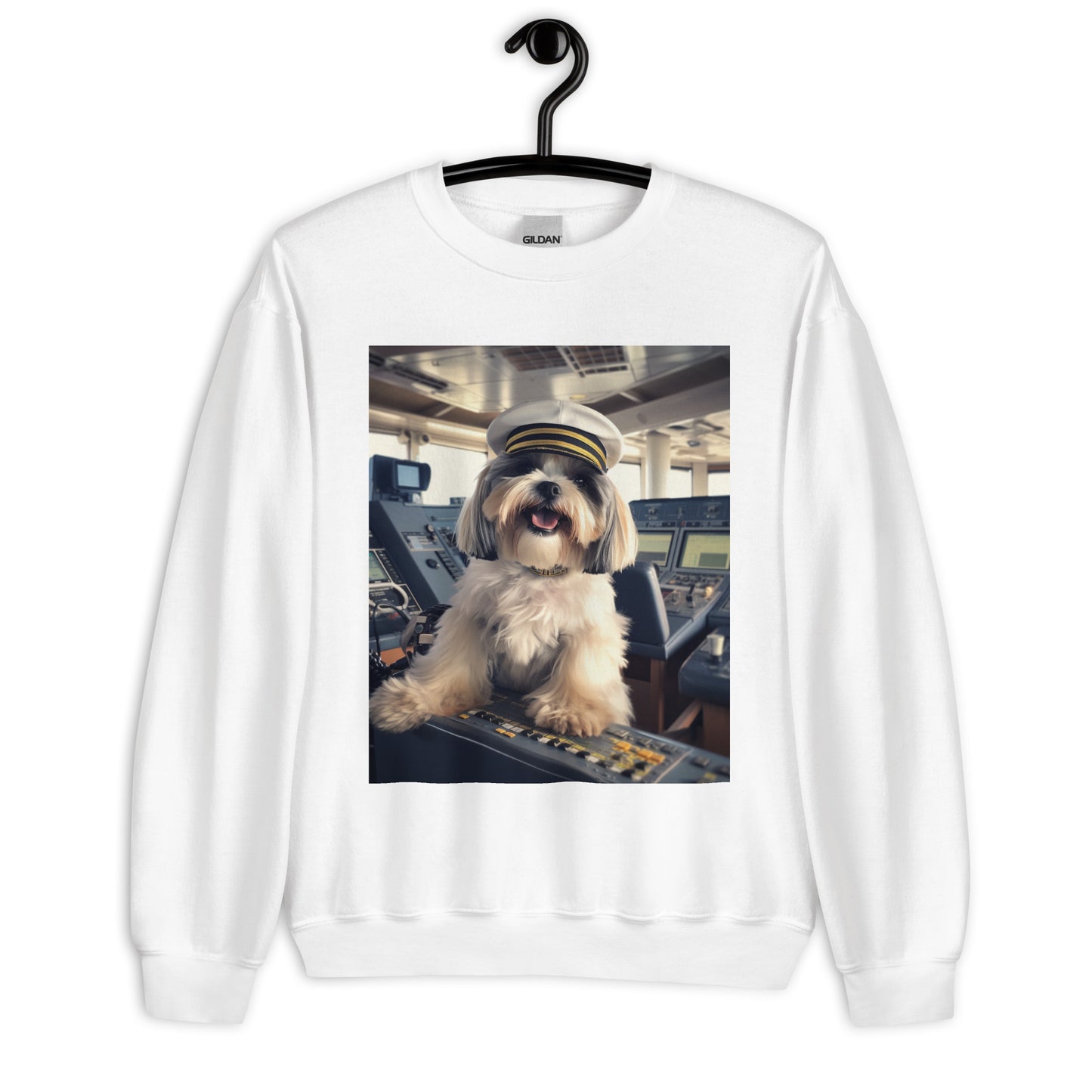 Shih Tzu CruiseShipCaptain Unisex Sweatshirt