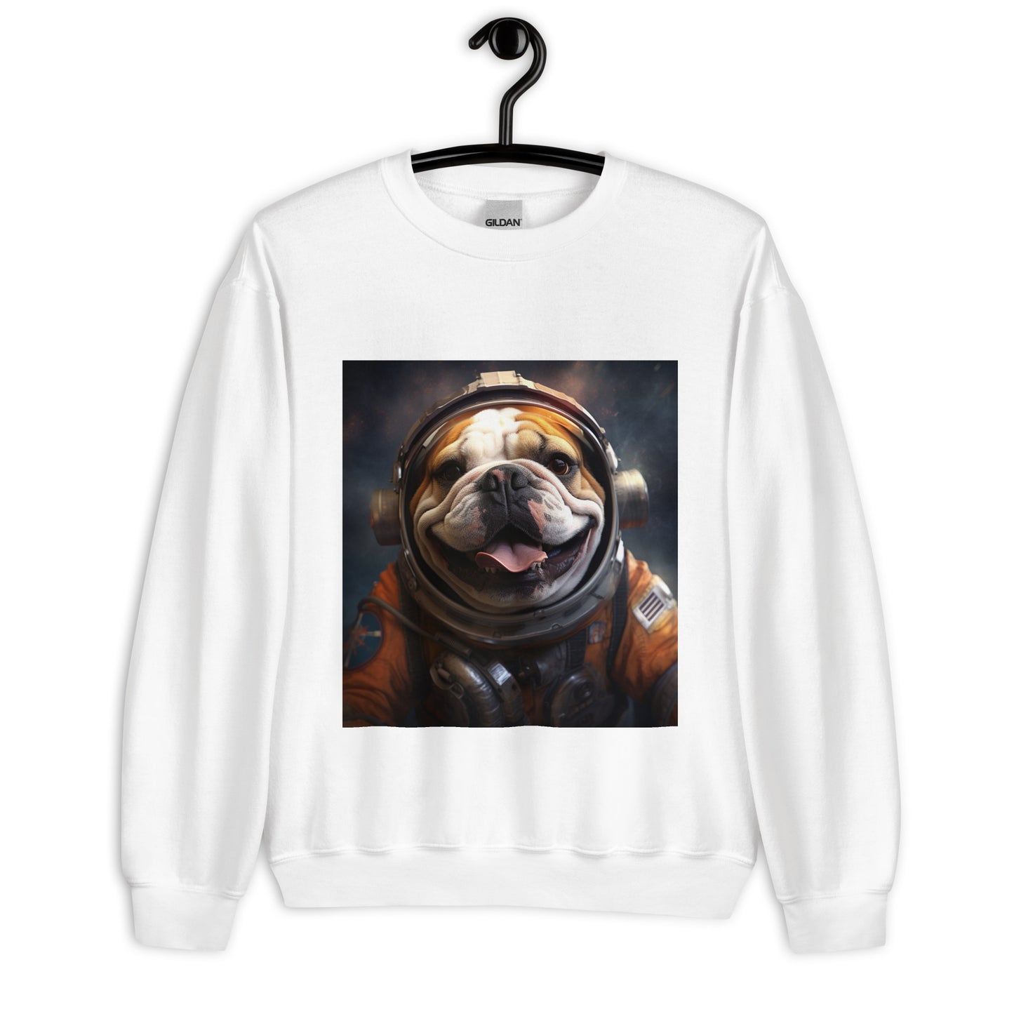 Bulldog Astronaut Unisex Sweatshirt