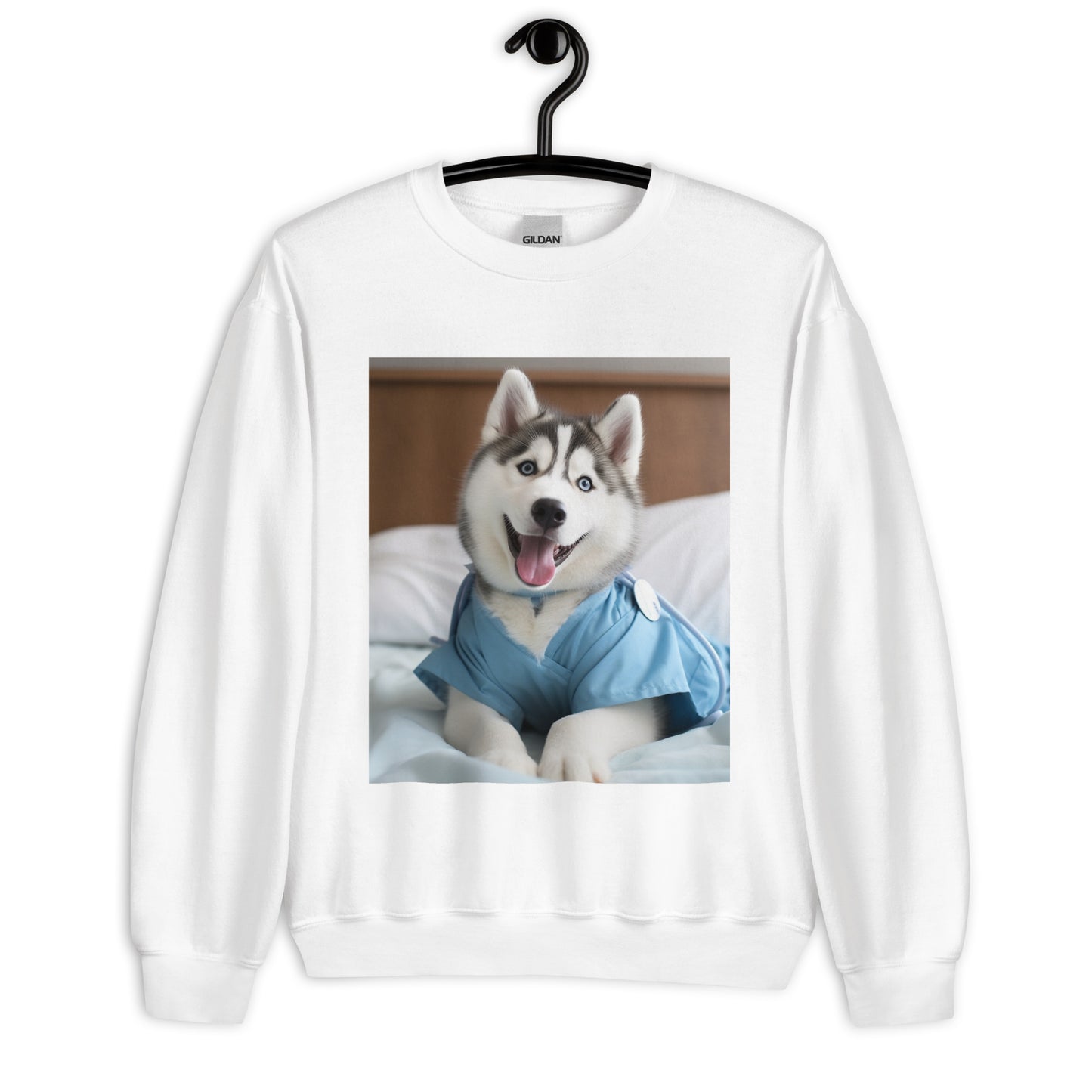 Siberian Husky Nurse Unisex Sweatshirt