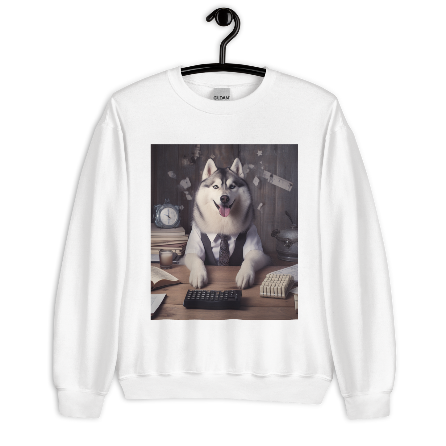 Siberian Husky Accountant Unisex Sweatshirt