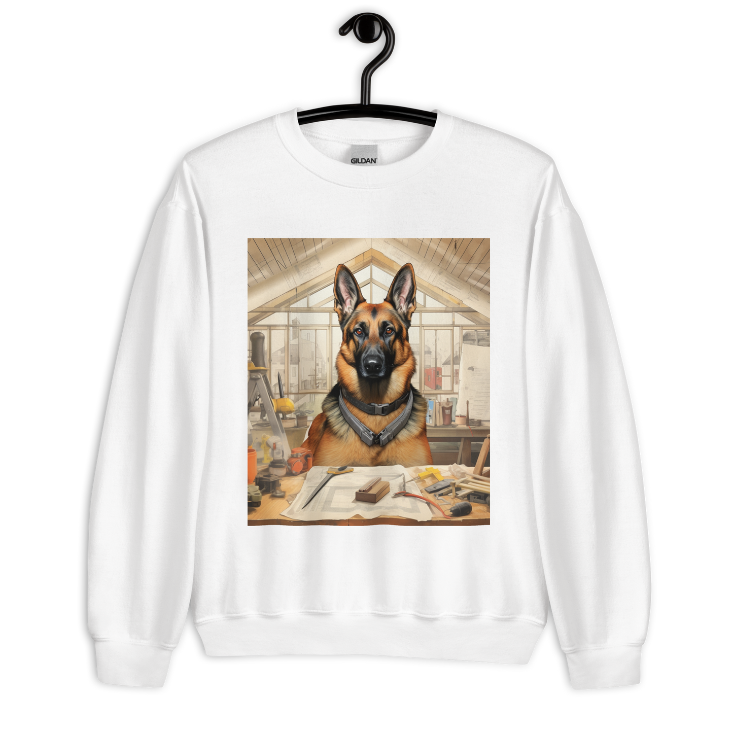 German Shepherd Architect Unisex Sweatshirt