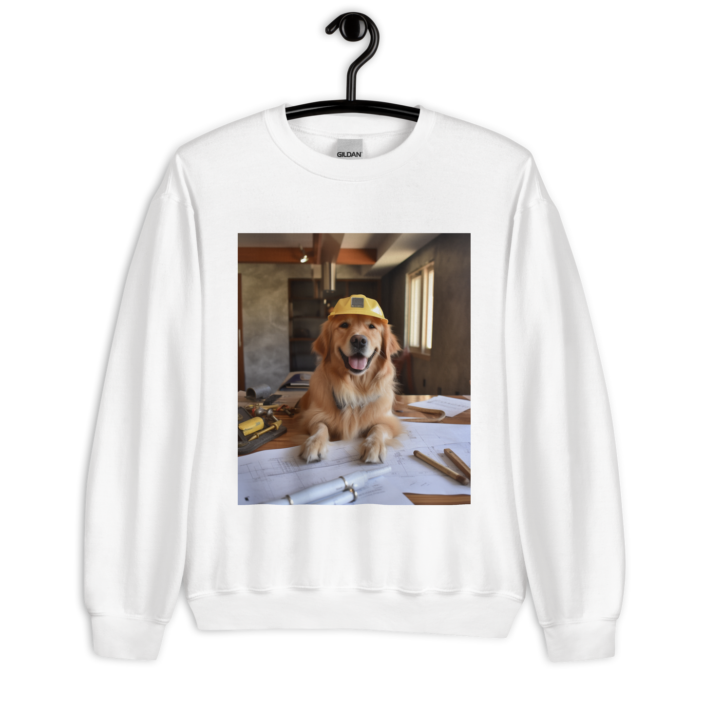 Golden Retriever Architect Unisex Sweatshirt