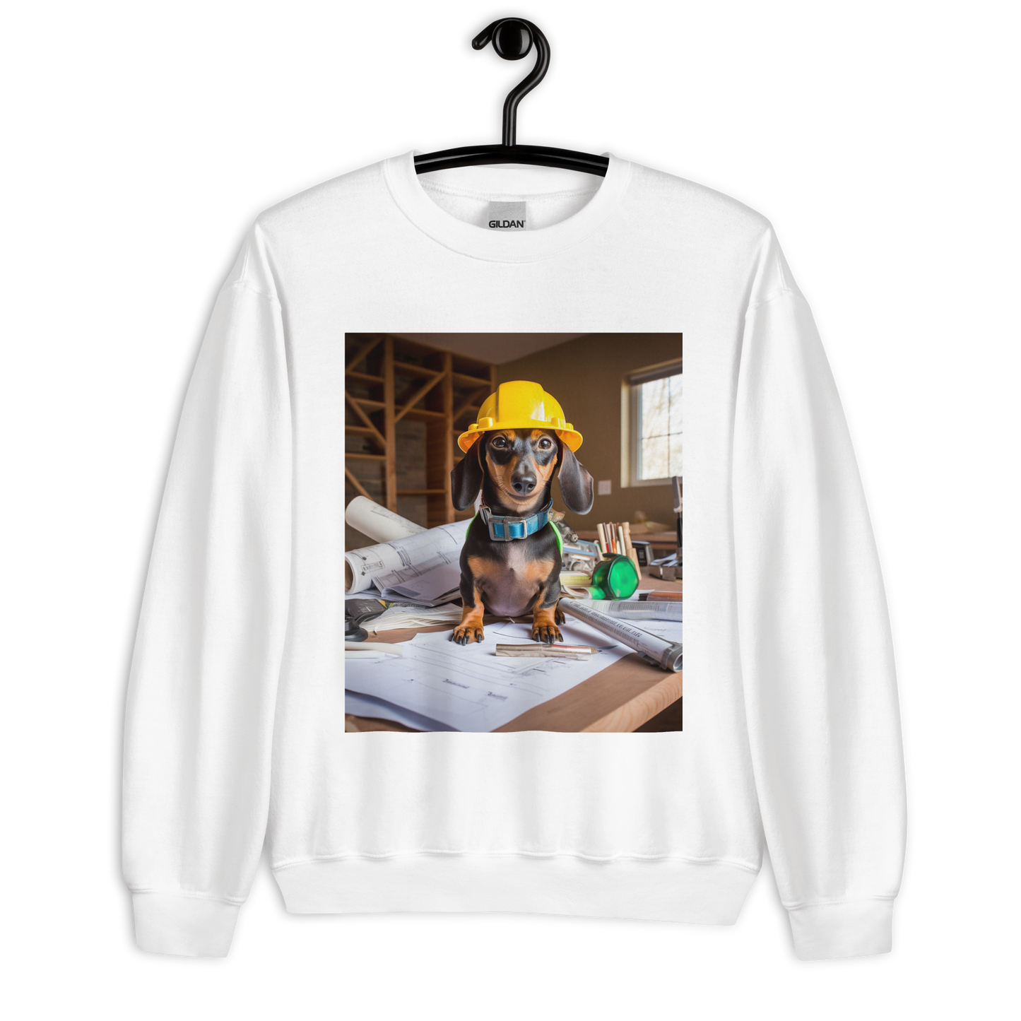 Dachshund Architect Unisex Sweatshirt