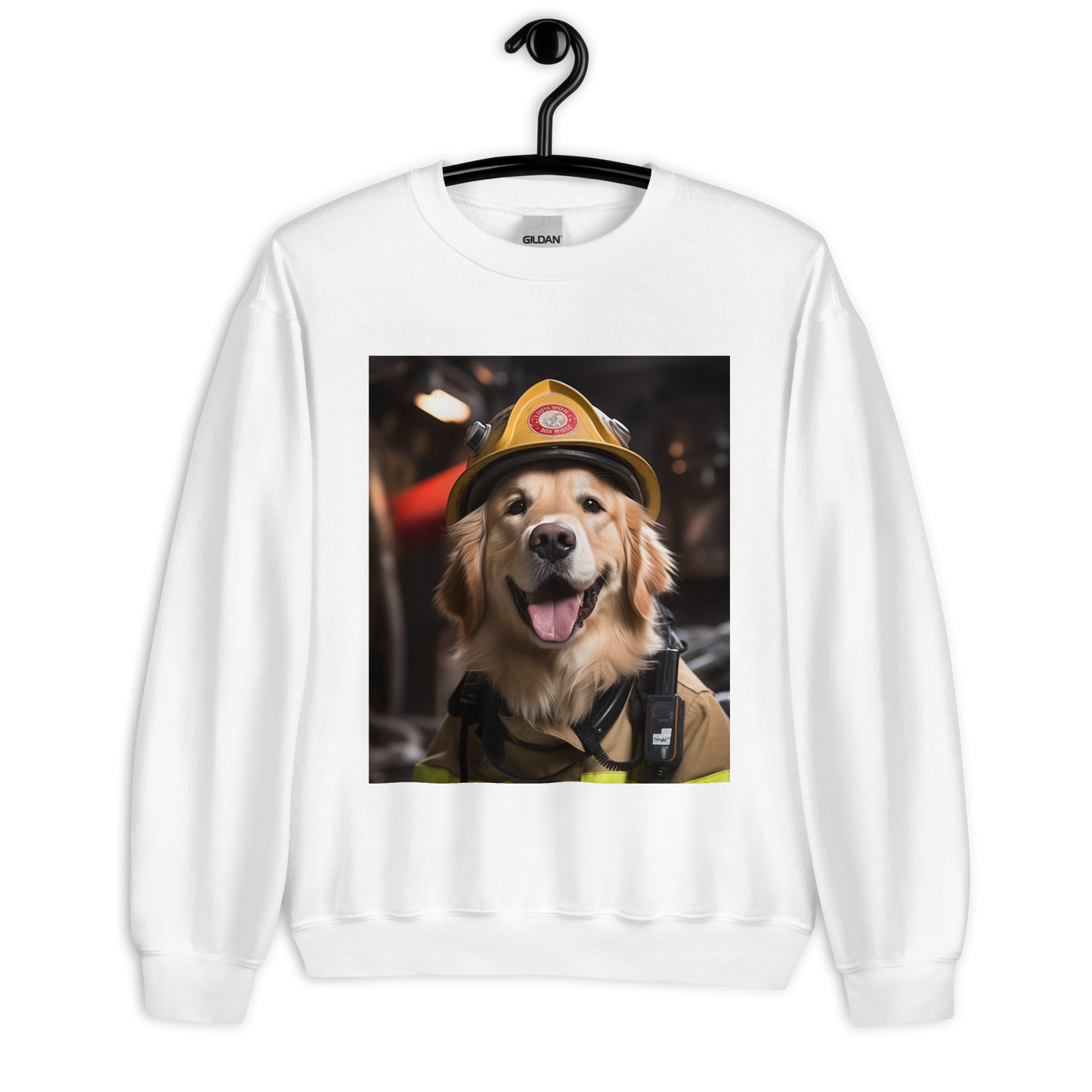 Golden Retriever Firefighter Unisex Sweatshirt