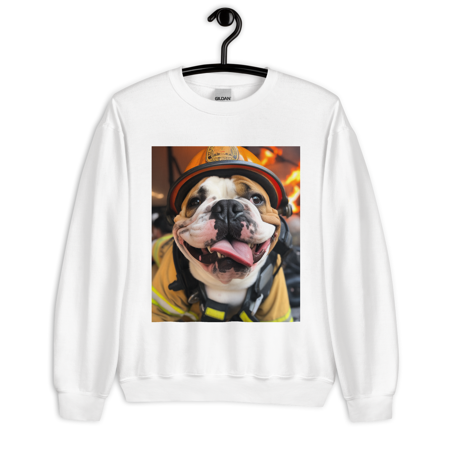 Bulldog Firefighter Unisex Sweatshirt