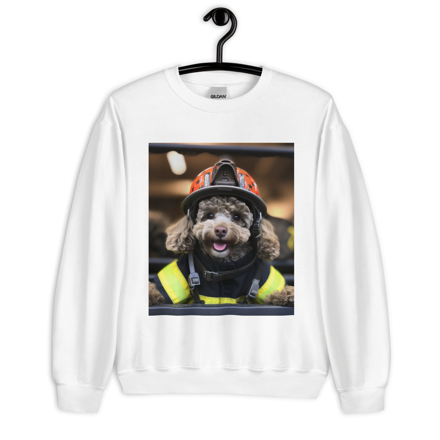 Poodle Firefighter Unisex Sweatshirt