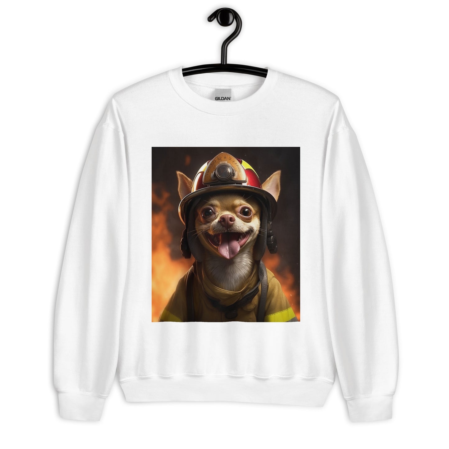 Chihuahua Firefighter Unisex Sweatshirt