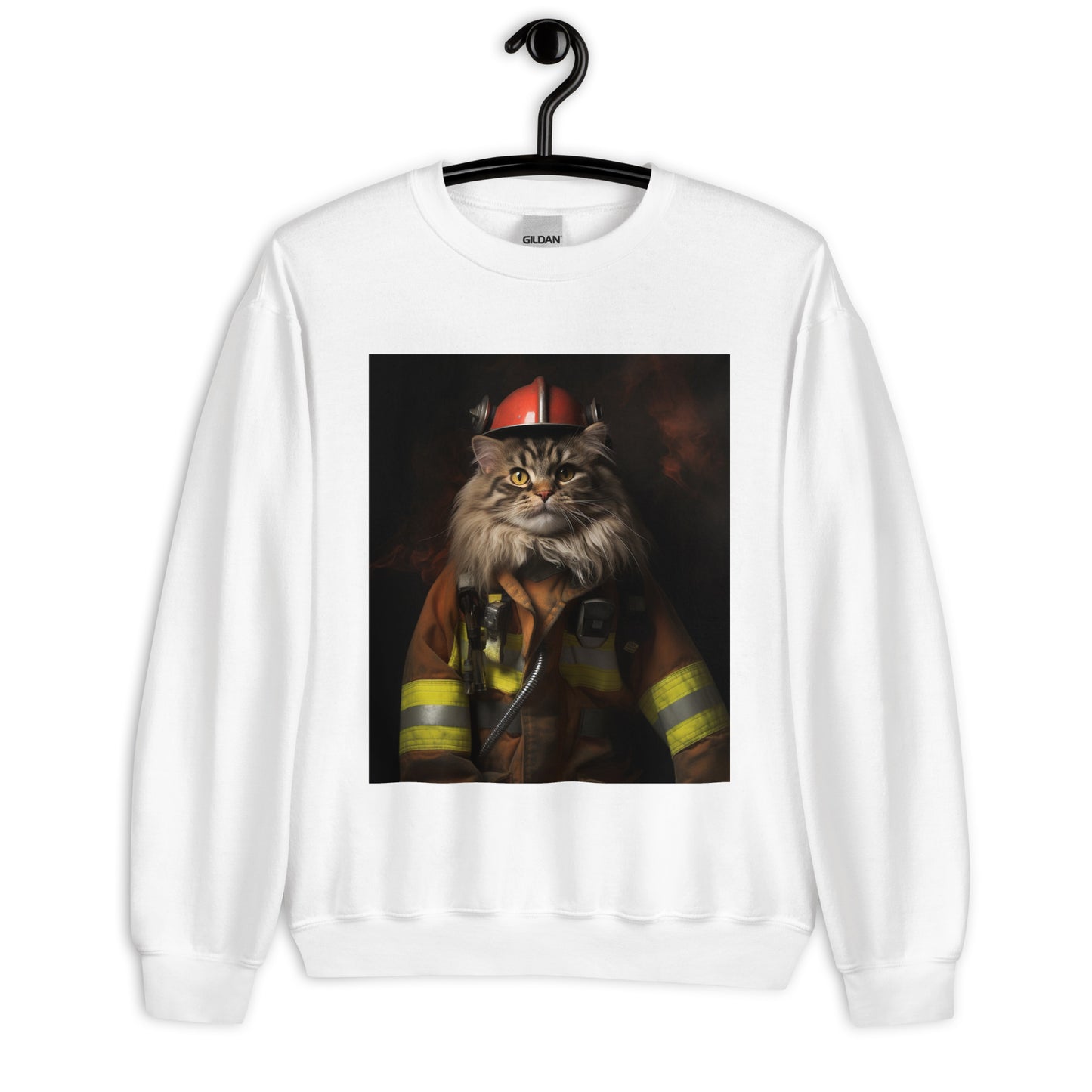 Maine Coon Firefighter Unisex Sweatshirt