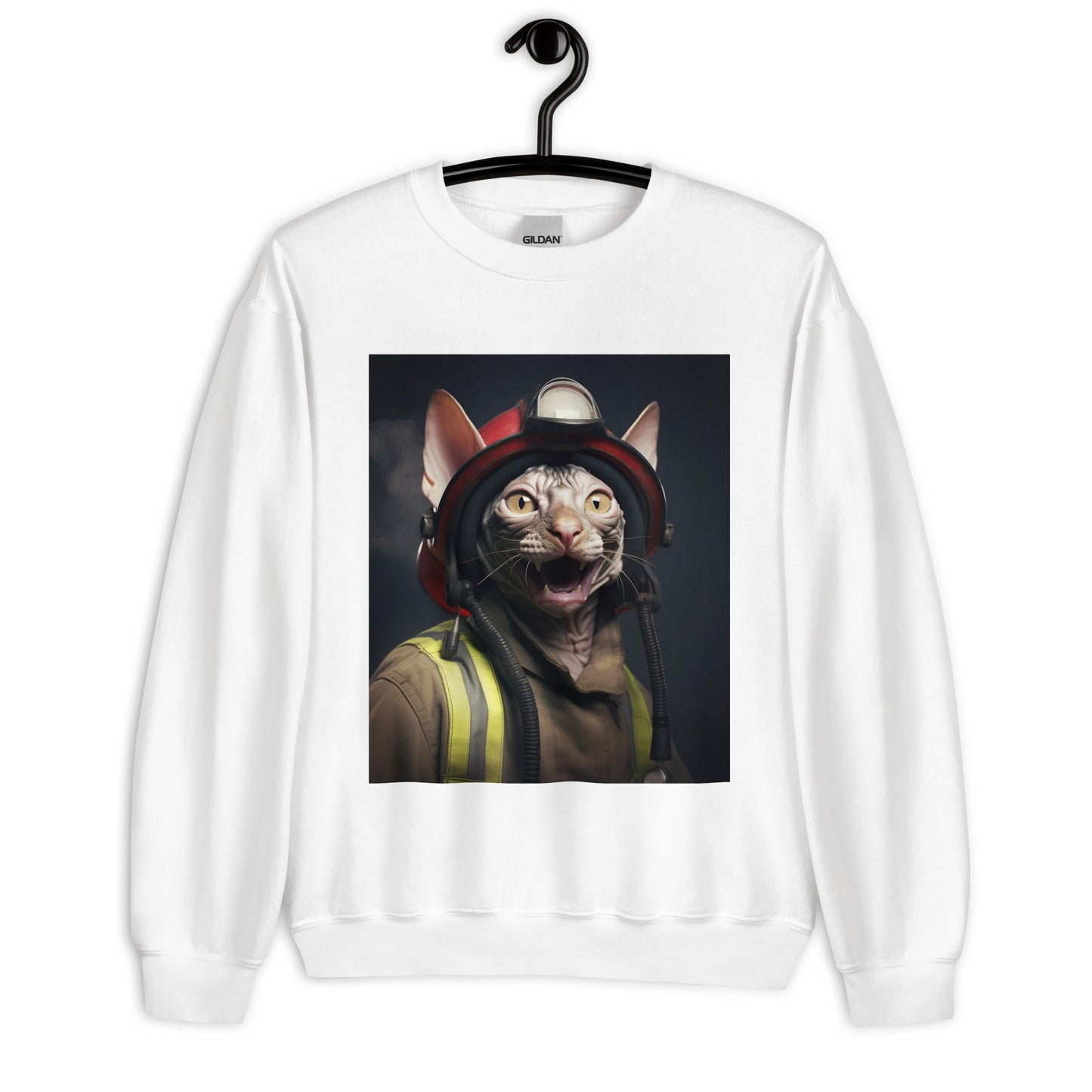 Sphynx Firefighter Unisex Sweatshirt