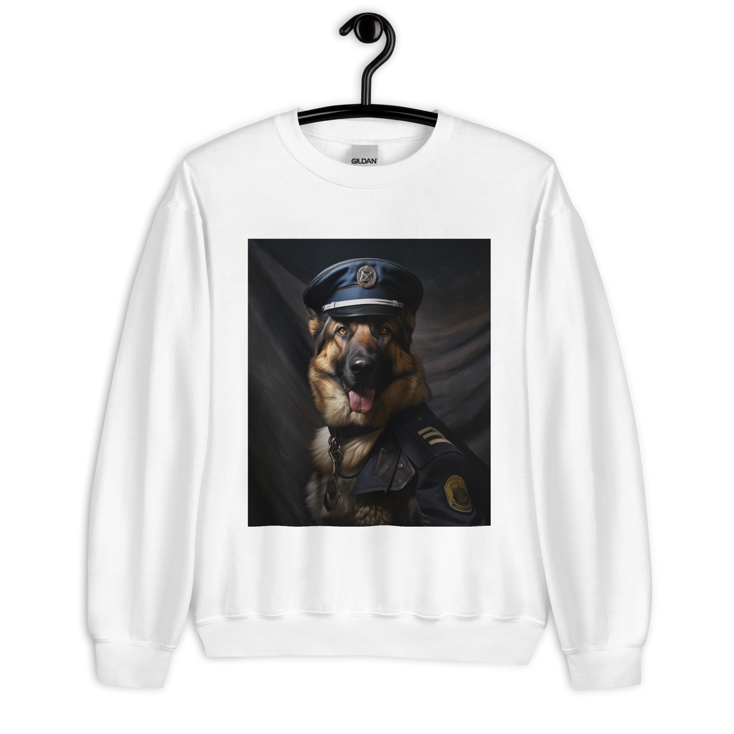 German Shepherd Air Force Officer Unisex Sweatshirt