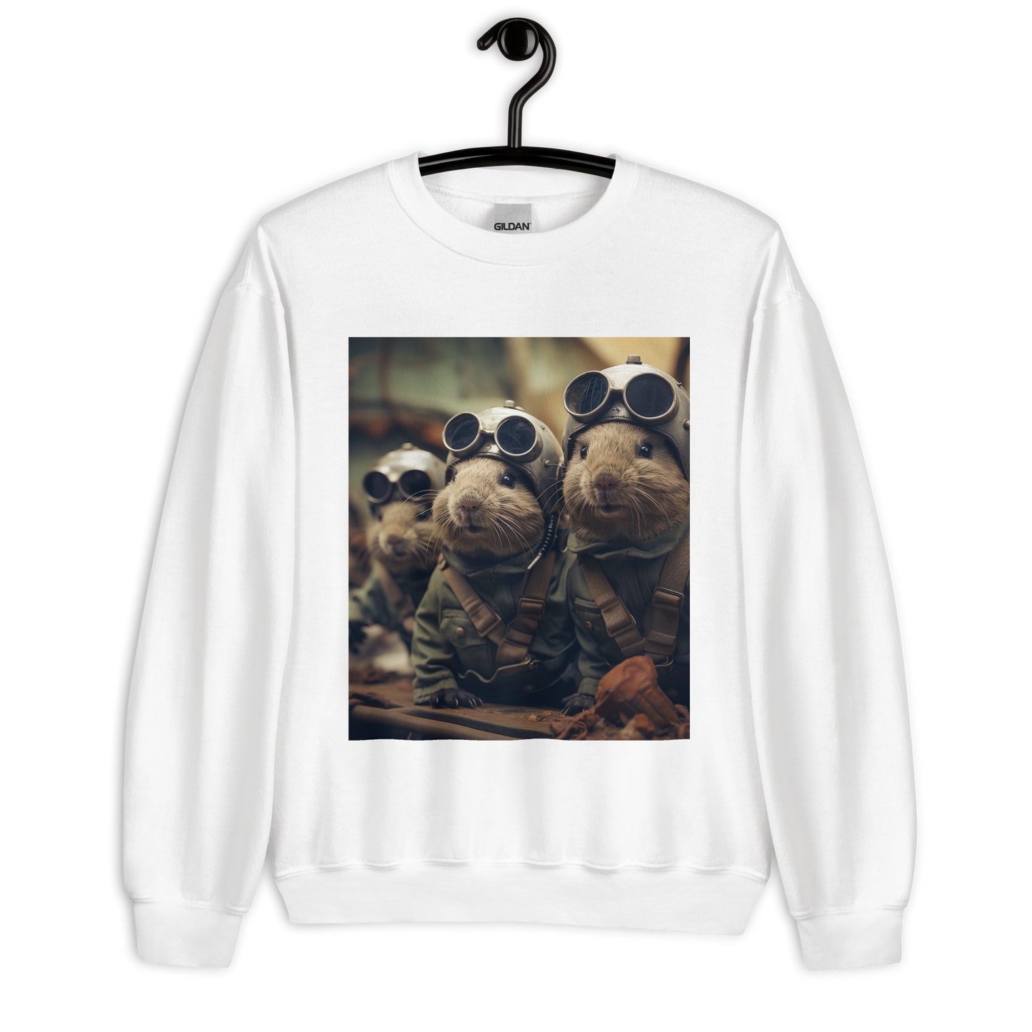 Guinea Pigs Air Force Officer Unisex Sweatshirt