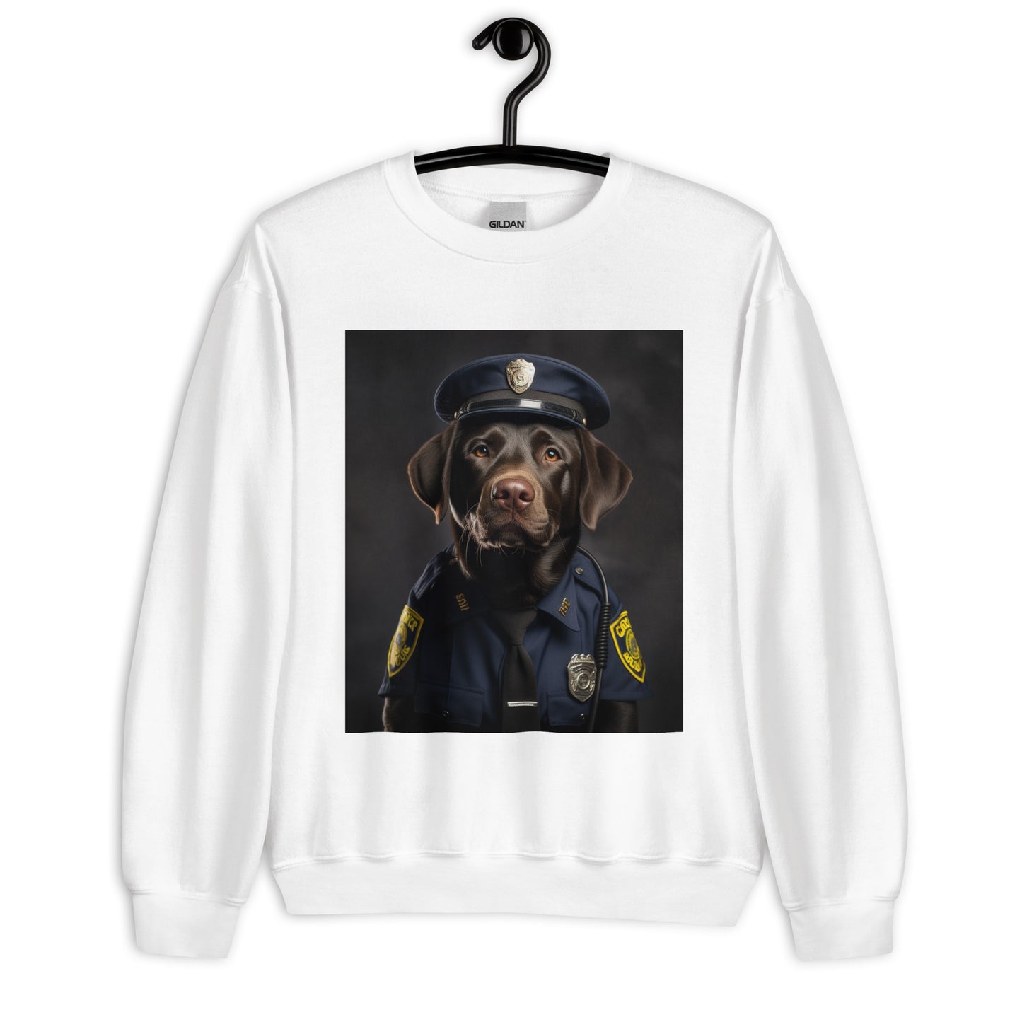 Labrador Retriever Police Officer Unisex Sweatshirt