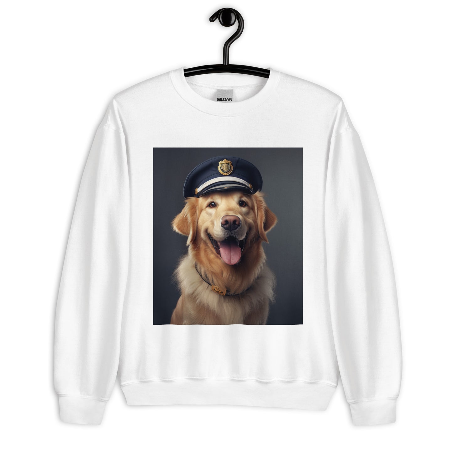 Golden Retriever Police Officer Unisex Sweatshirt