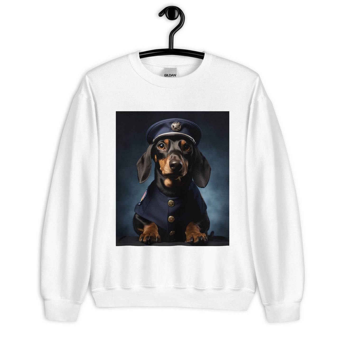 Dachshund Police Officer Unisex Sweatshirt