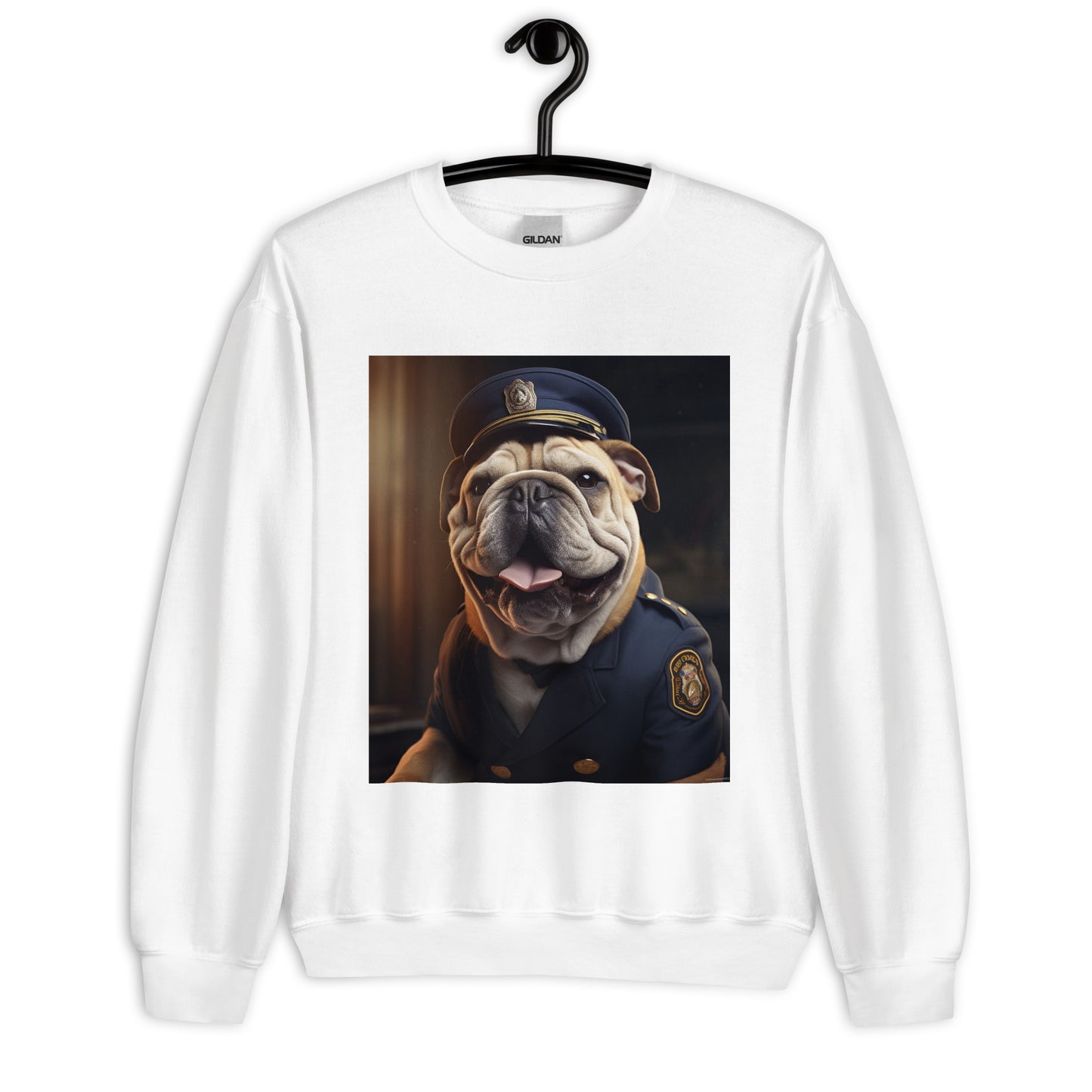 Bulldog Police Officer Unisex Sweatshirt