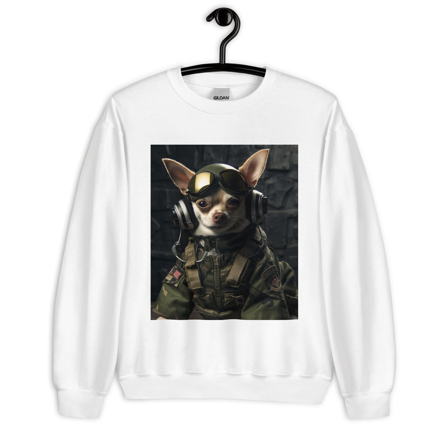 Chihuahua Military Person Unisex Sweatshirt