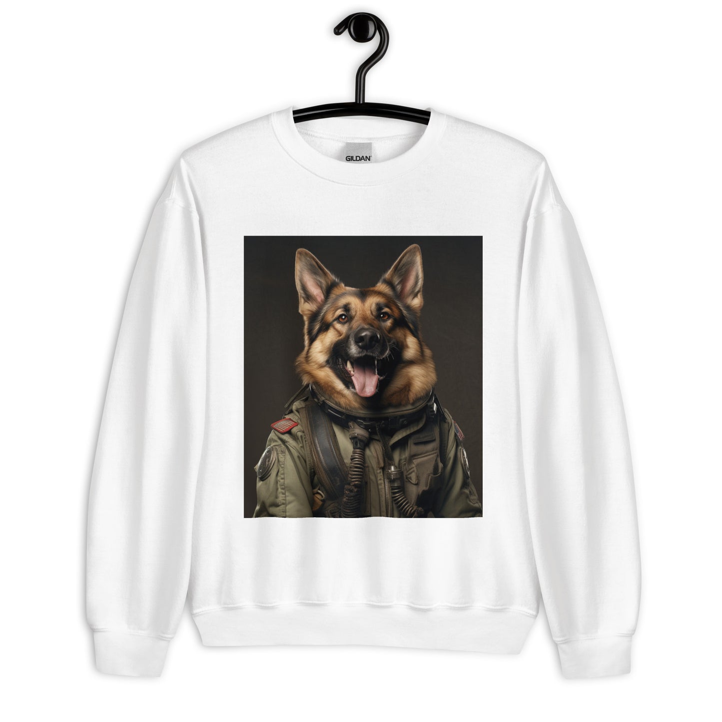 German Shepherd Military Person Unisex Sweatshirt