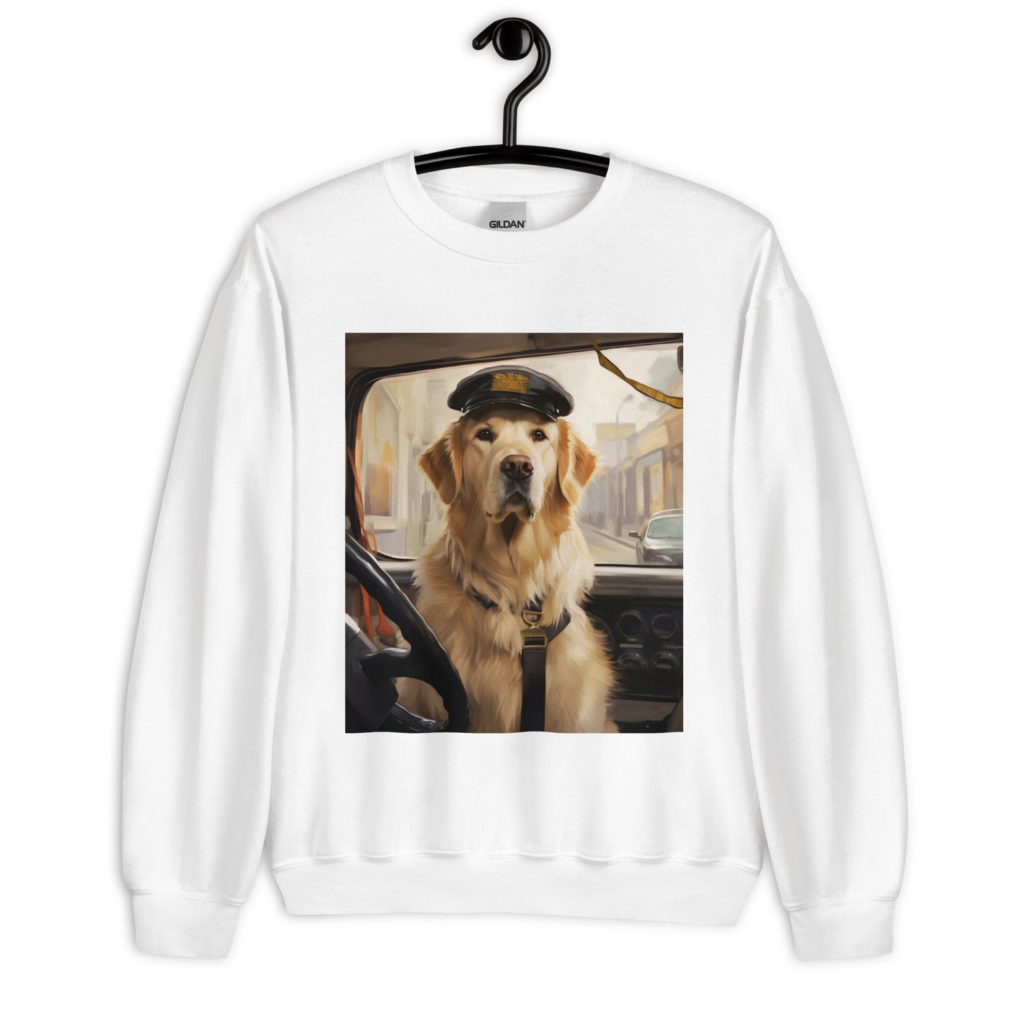 Golden Retriever Bus Driver Unisex Sweatshirt