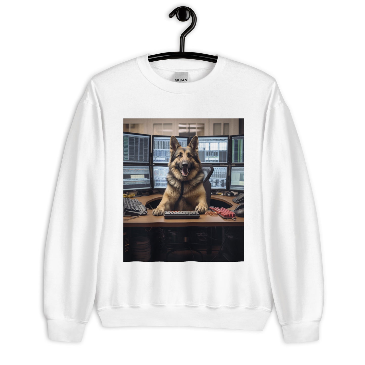 German Shepherd Stock Trader Unisex Sweatshirt