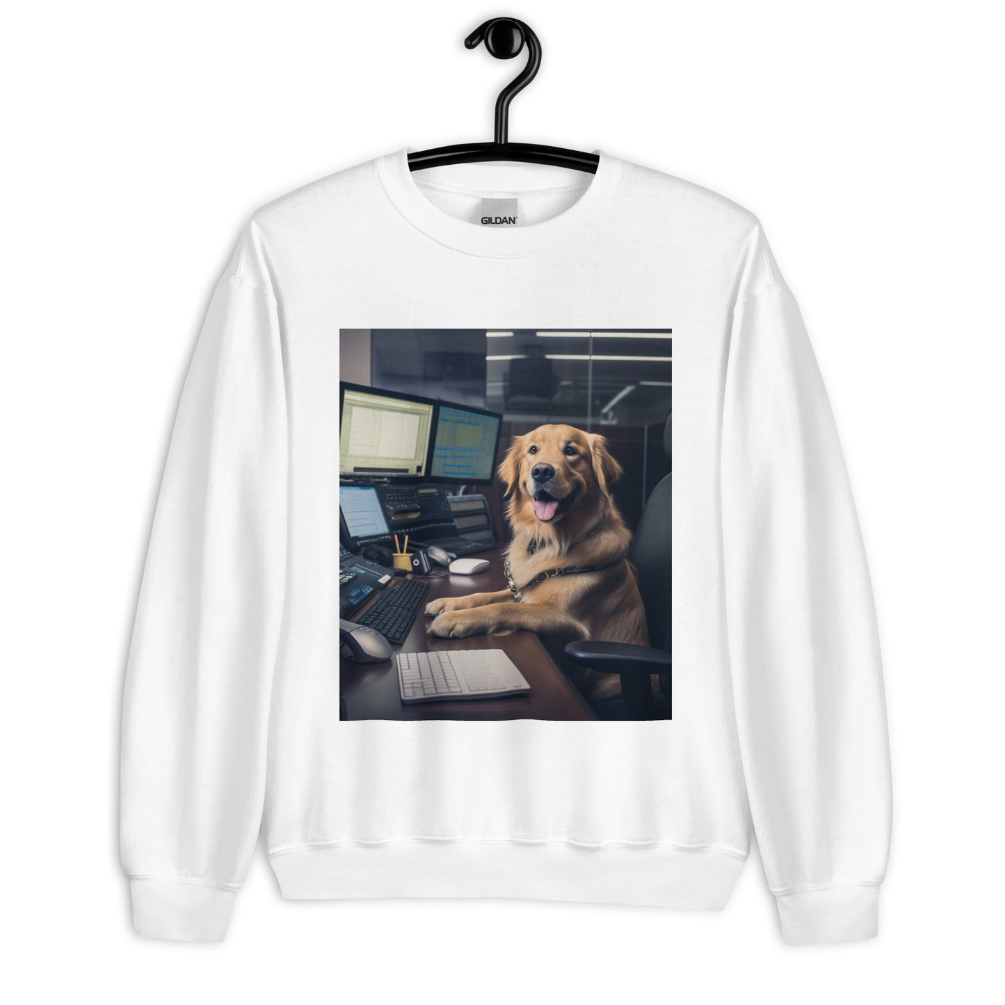 Golden Retriever Stock Trader Unisex Sweatshirt