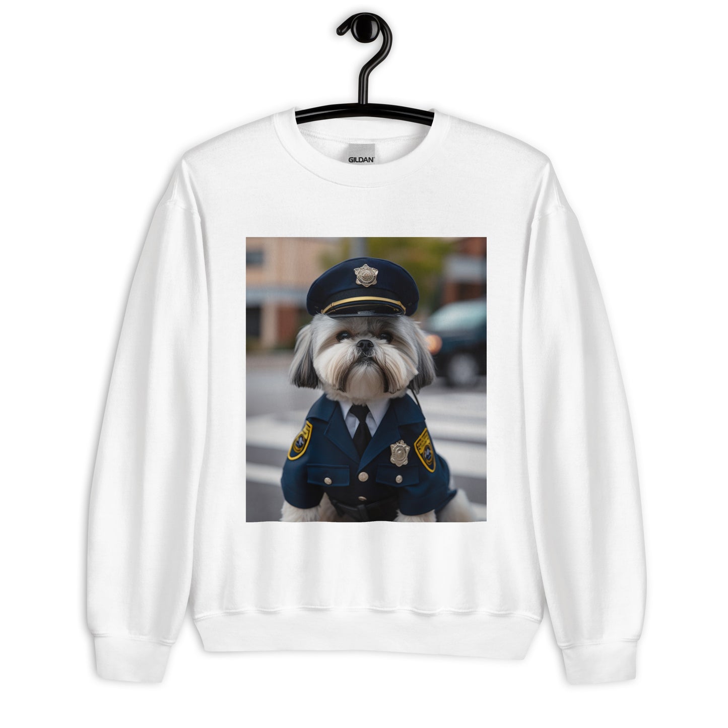 Shih Tzu Police Officer Unisex Sweatshirt