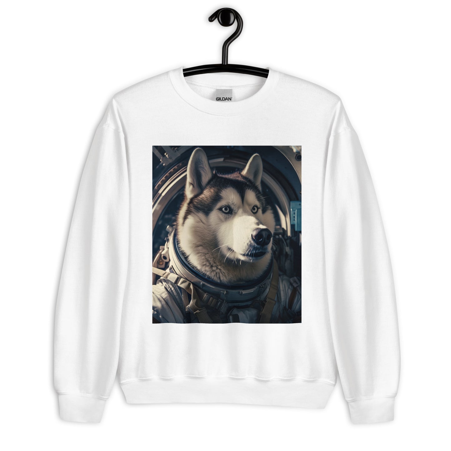 Siberian Husky Astronaut Unisex Sweatshirt