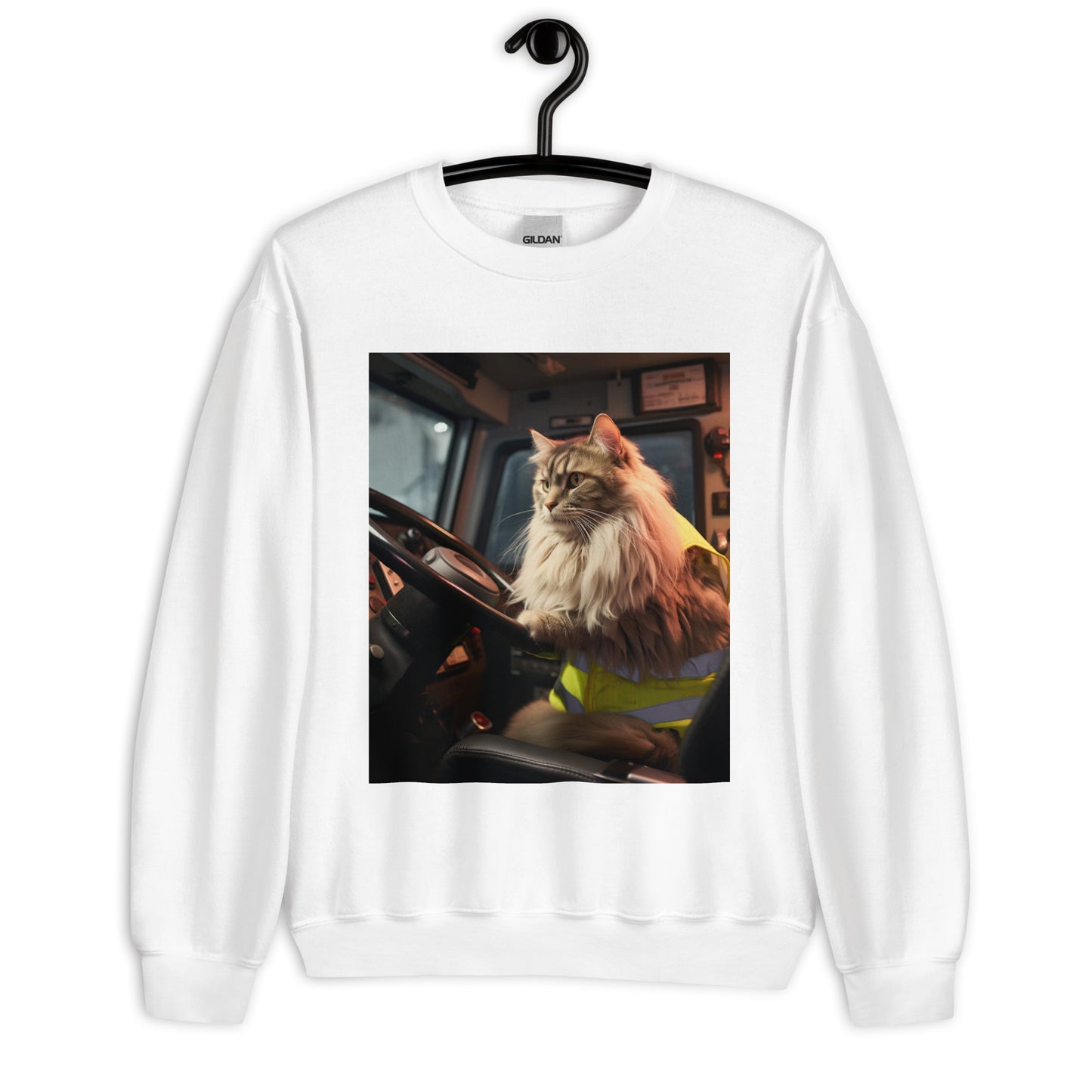 Maine Coon Bus Driver Unisex Sweatshirt