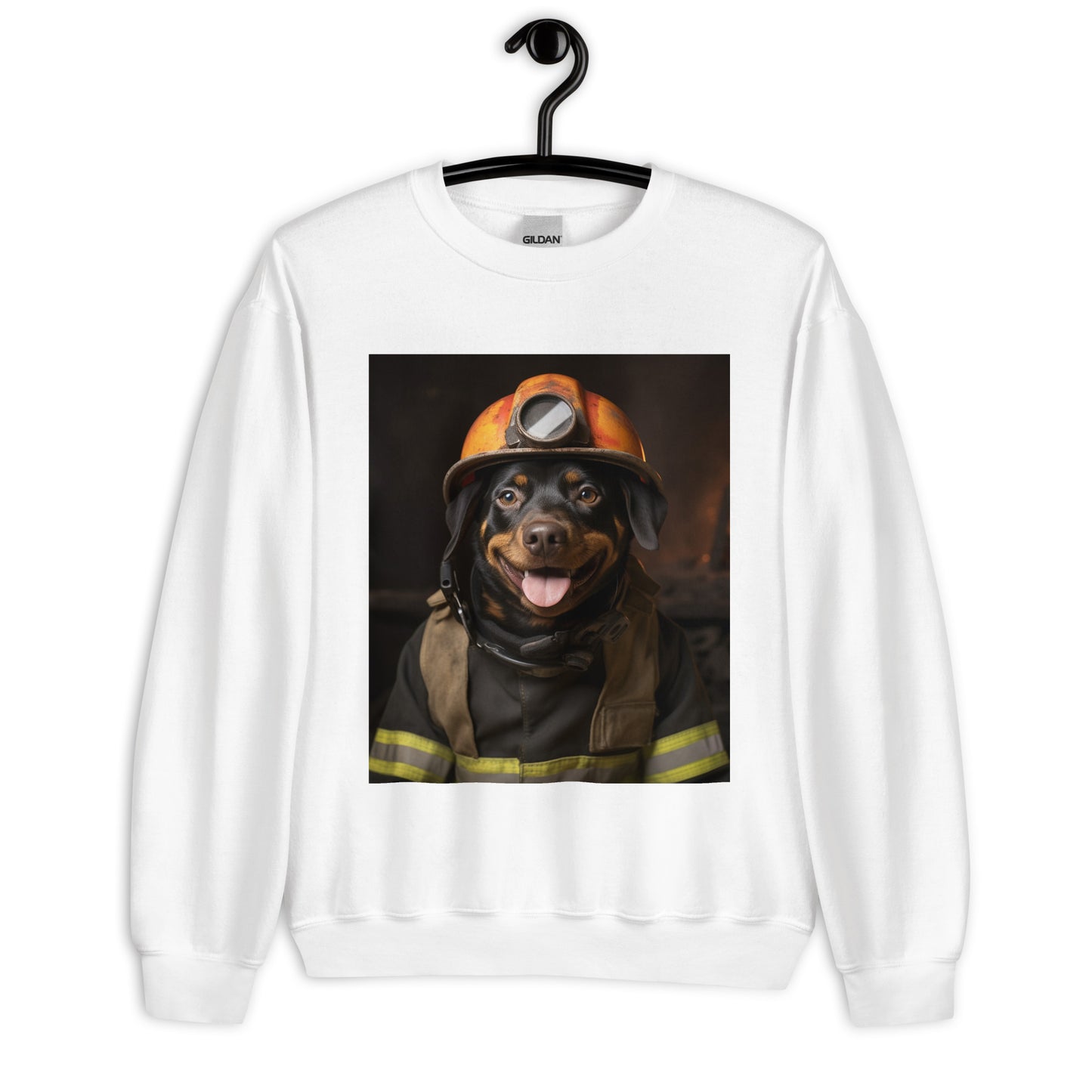 Rottweiler Firefighter Unisex Sweatshirt