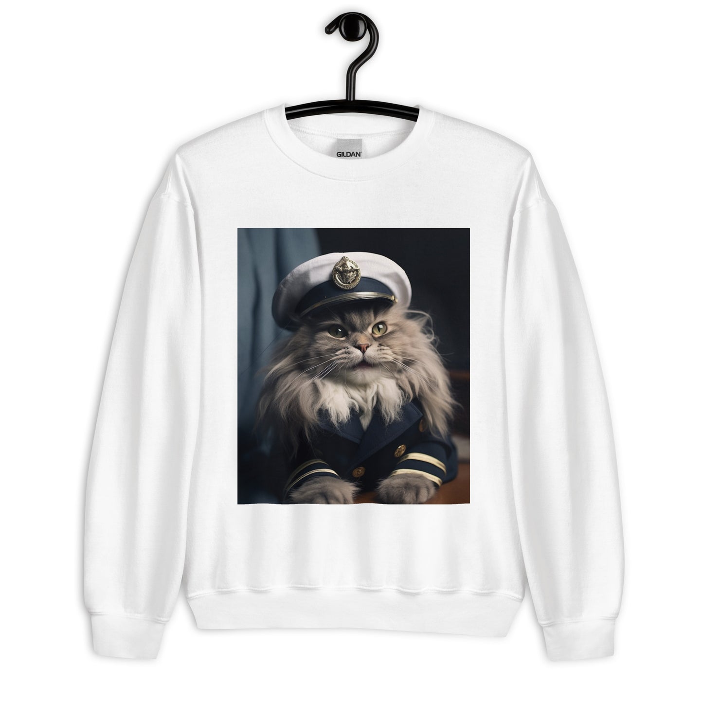 Maine Coon NavyOfficer Unisex Sweatshirt