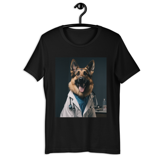 German Shepherd Doctor Unisex t-shirt