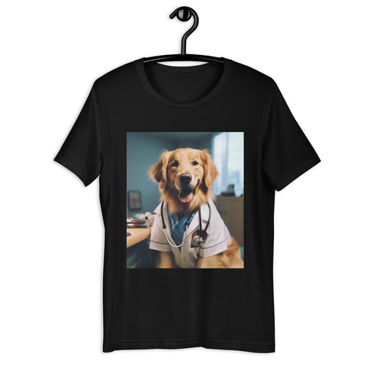 Golden Retriever Doctor Unisex t-shirt