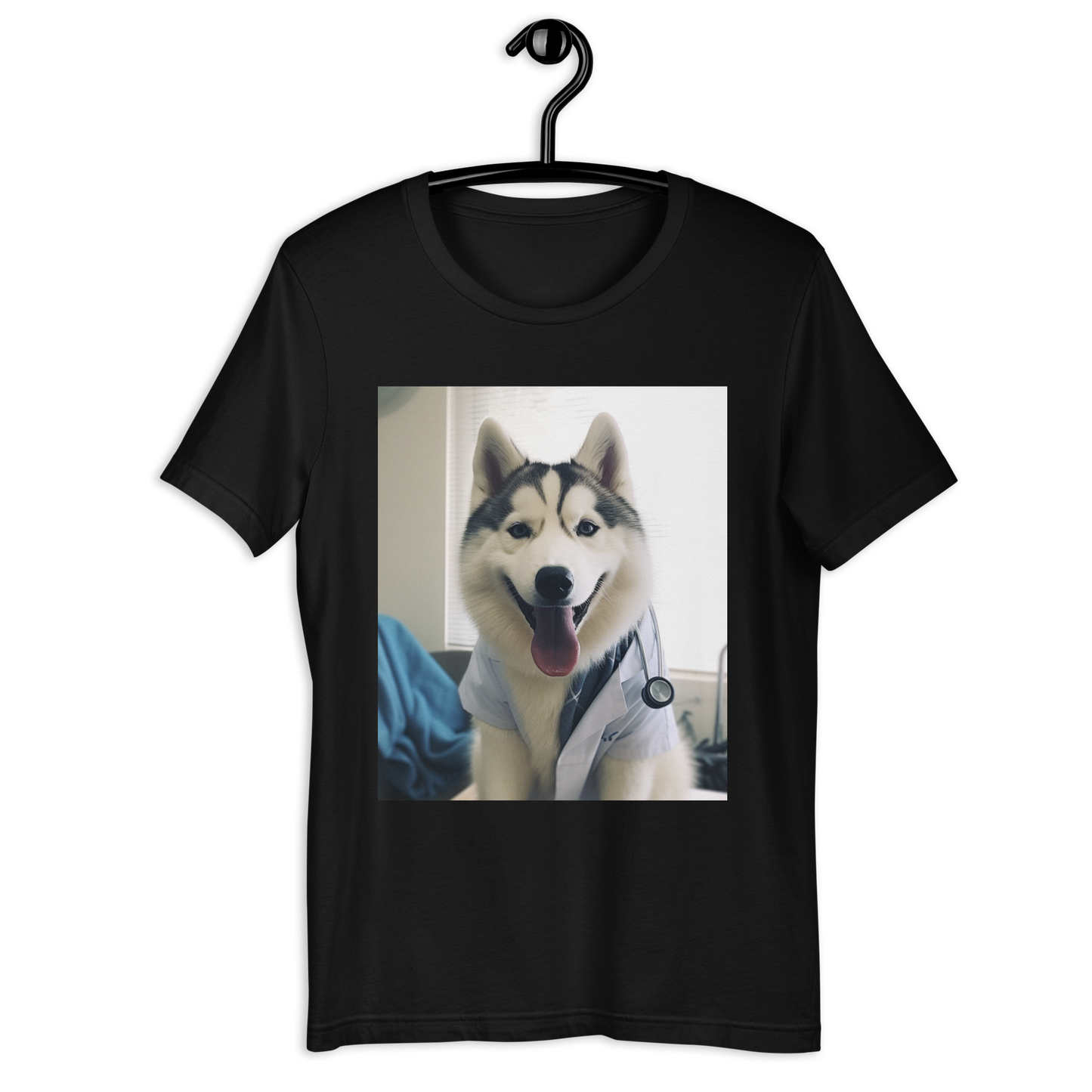 Siberian Husky Doctor Unisex t-shirt