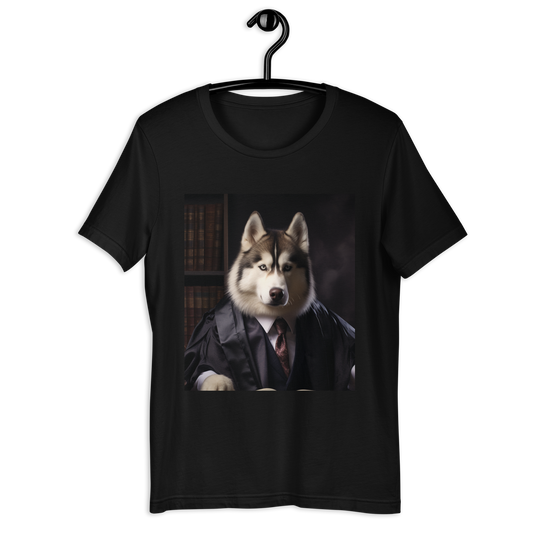 Siberian Husky Lawyer Unisex t-shirt