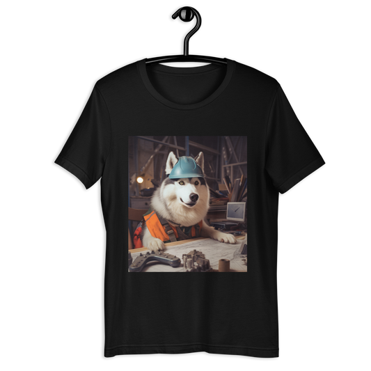 Siberian Husky Engineer Unisex t-shirt