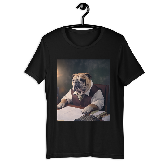Bulldog Accountant Unisex t-shirt