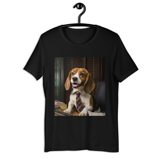Beagle Accountant Unisex t-shirt