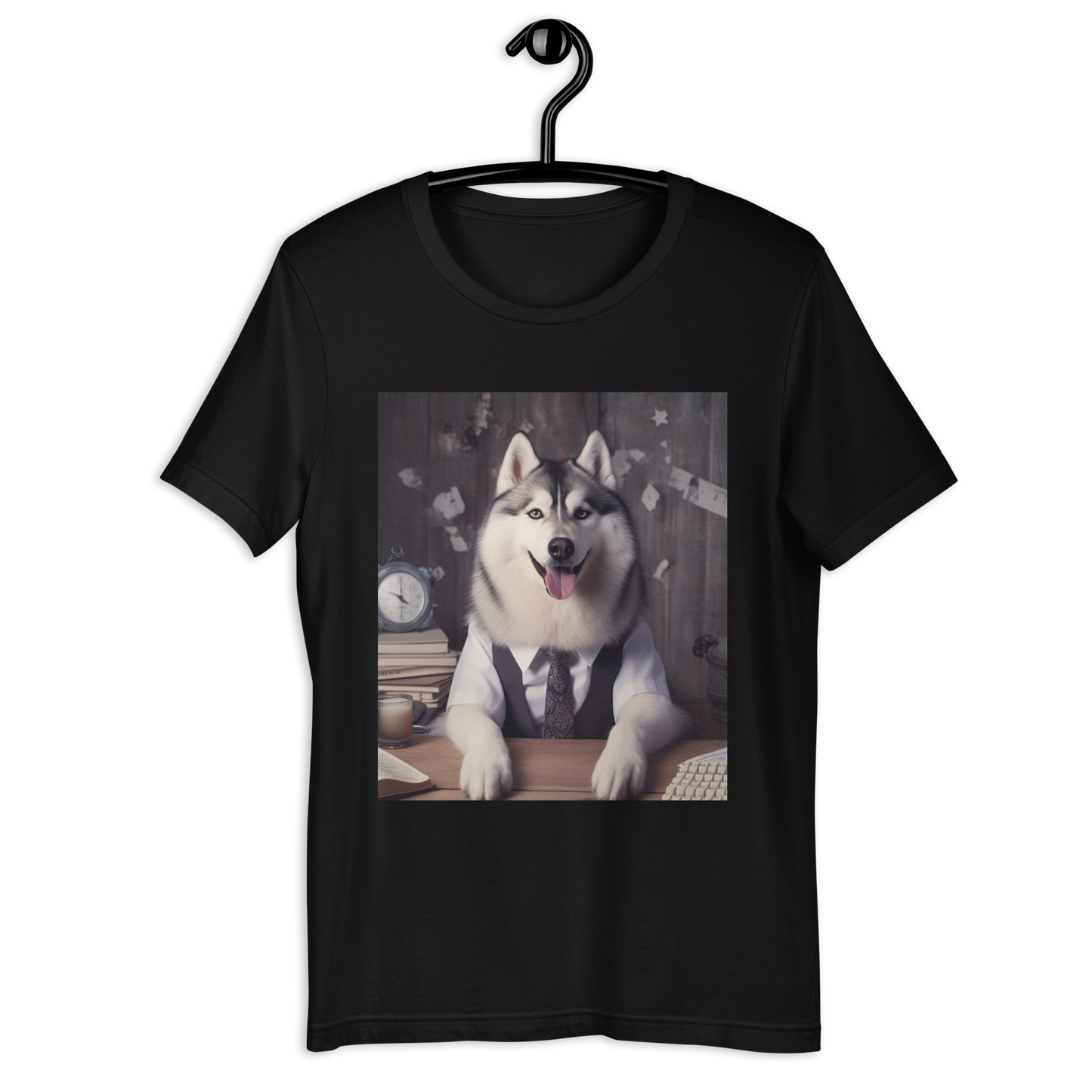 Siberian Husky Accountant Unisex t-shirt