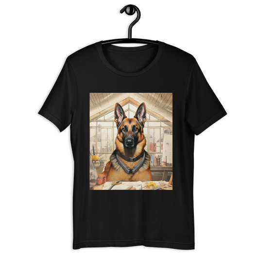 German Shepherd Architect Unisex t-shirt