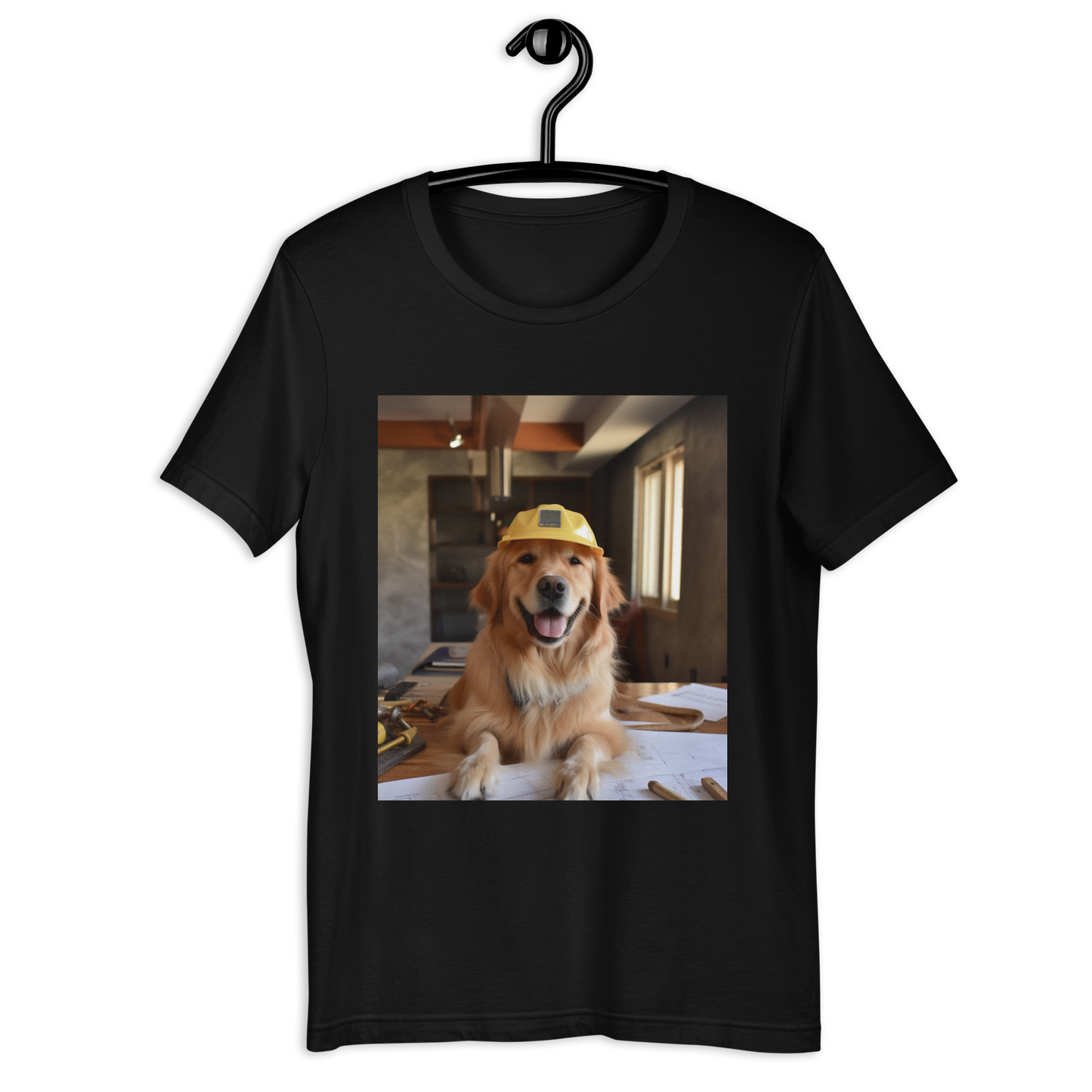 Golden Retriever Architect Unisex t-shirt