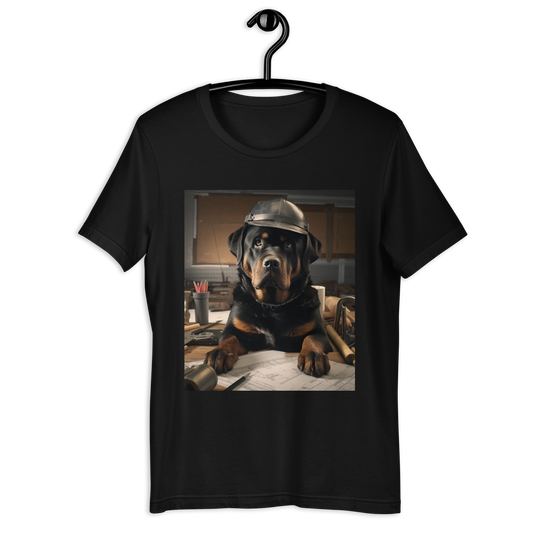 Rottweiler Architect Unisex t-shirt